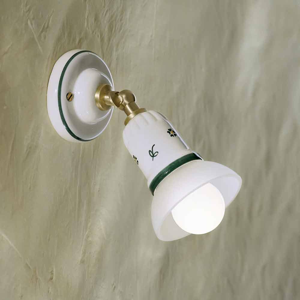 klasicky bodova lampa mediteransky keramika stenova lampa rucne malovana vzorovana osvetlenie obyvacka kuchyna predsien chodba mala ferroluce elegantna obciansky chalupa rekonstrukcia lameridiana.jpg